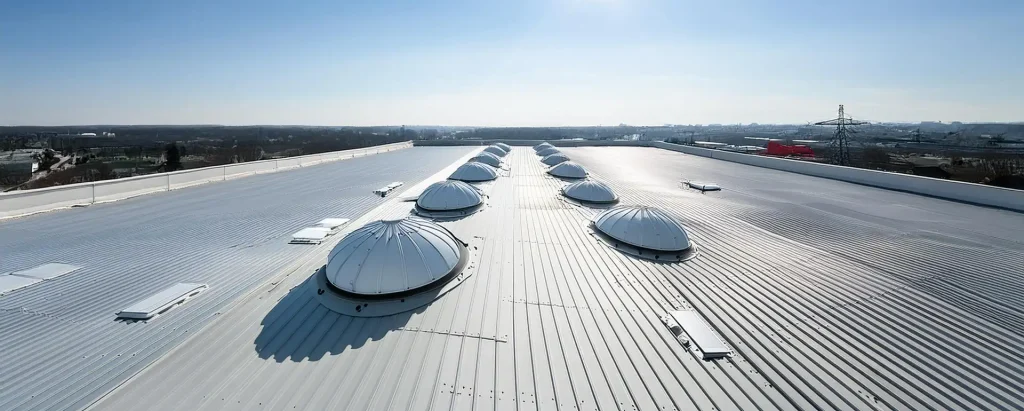 toiture plate de bâtiment