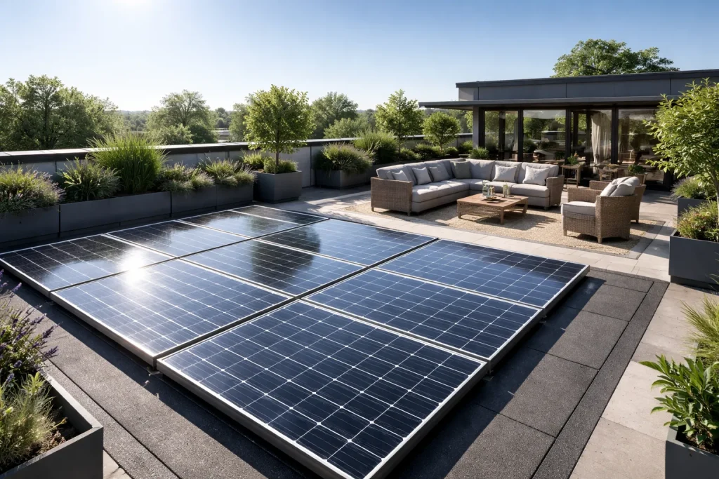 Optimisez l'étanchéité des toitures-terrasses photovoltaïques pour bâtiments pros grâce à nos conseils d'experts.